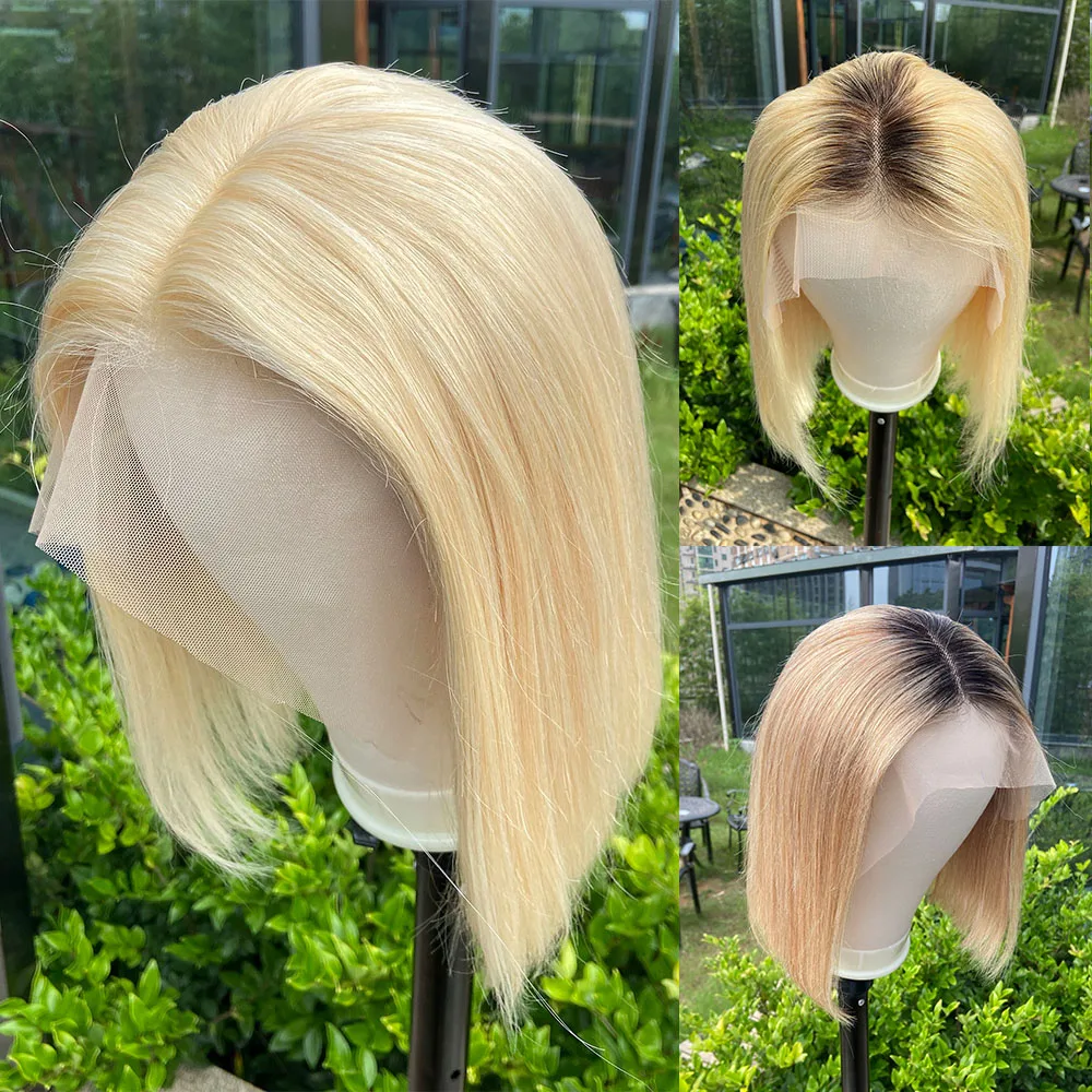 Permalink to -60%OFF LOVINESS U Part Short Bob Fashion Cheap Wig Human Hair Closure Blonde Black Color Ombre Remy Straight Pre Plucked Hair For Women