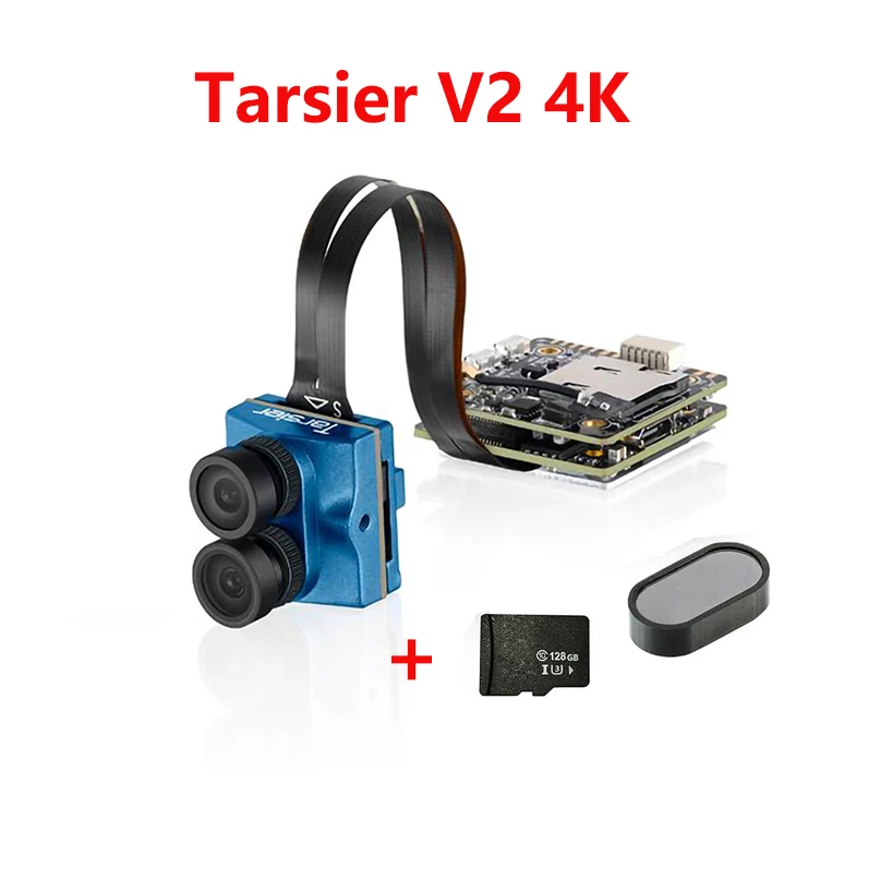 Caddx Tarsier V2 4K 30fps 1200TVL WiFi Мини FPV камера с ND фильтром 128G карта памяти для радиоуправляемого гоночного дрона квадрокоптера - Цвет: with Memory Card