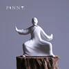 PINNY White Porcelain Kung Fu Characters Zen Statues Chinese Tai Ji Decorative Statues For Home Zen Creative Ornaments 1