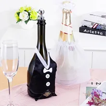 Креативные Чехлы для винных бутылок, чехлы для винных бутылок для невесты и жениха, свадебное украшение для винных бутылок Креативные Чехлы для винных бутылок, чехлы для винных бутылок для невесты и жениха, свадебное украшение для винных бутылок