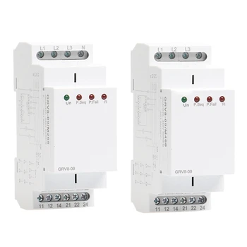

Phase Sequence Relay Phase Failure Relay 8A 2SPDT 36Mm Width Phase Monitoring Device