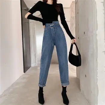 

Super Fire Cec Mind Pants Design Sense Female Show Thin Elegant Jeans Small Daddy Summer Versatile Straight Tube