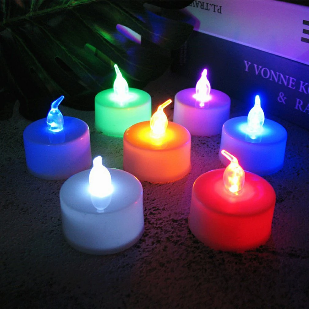 Flameless LED Tealight Tea Candles Wedding Light Romantic Candles Lights Decor 