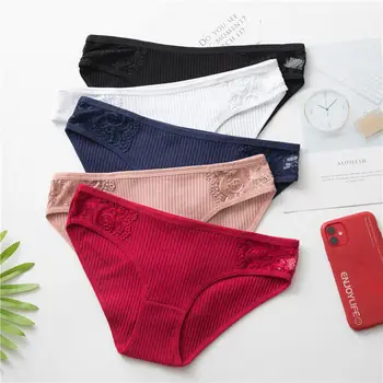 

Cotton Panties Women's G-String Thong Underwear Women Comfortable Briefs Sexy Lingerie Pants Intimate Ladies Low-Rise