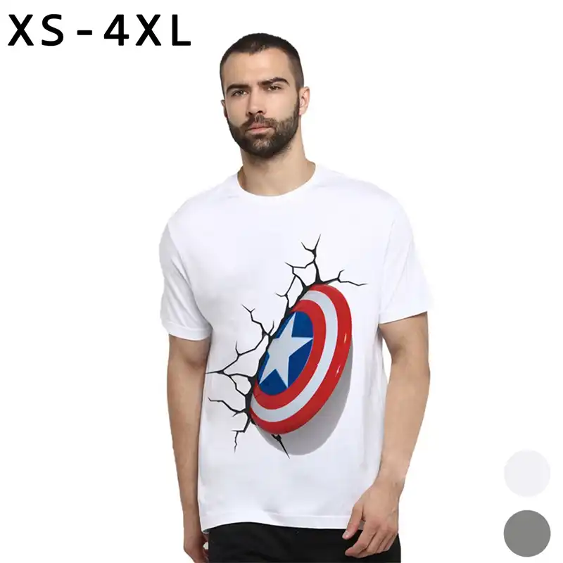 キャプテンアメリカ Tシャツユニセックスクールグラフィック Tシャツカップルシャツフォローシャツ Tシャツ Aliexpress