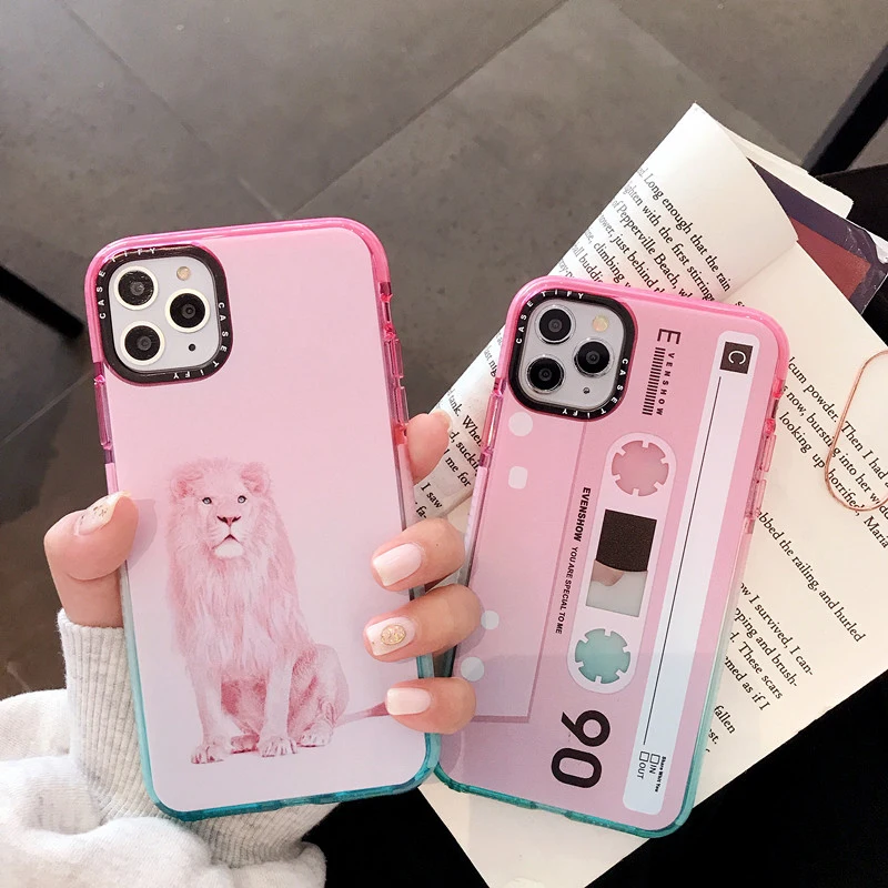 Роскошный брендовый розовый чехол для IPhone 6S 7 8 Plus XR XS MAX iPhone 11 Pro Max утолщенный