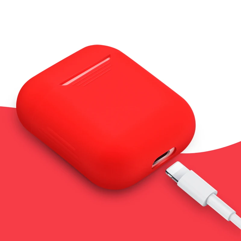 Jokod Airpods силиконовый чехол наушники для Apple Airpods чехол беспроводные наушники защитный чехол Коробка для AirPods