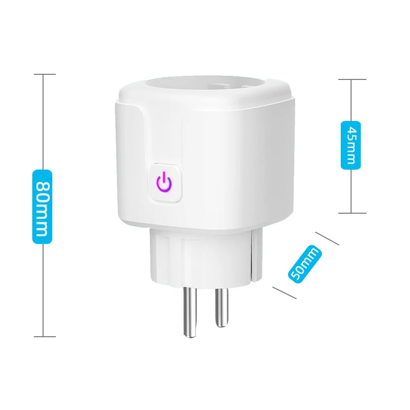 Wi-Fi розетка Smart Plug ЕС 16A ЖК-экраном таймером и Управление Беспроводной Мощность
