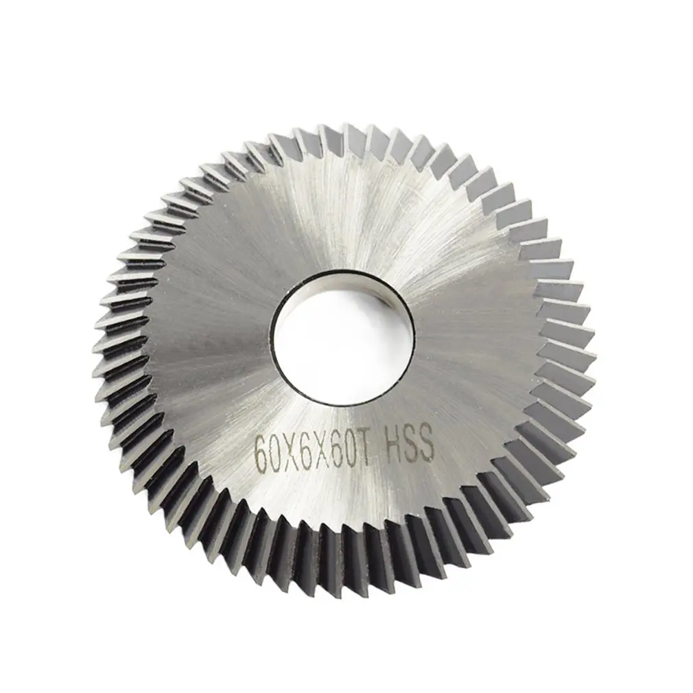 

60T High Speed Steel Cutting Blade Double-sided Tooth Carbide Cutting Discs Cutting Tool for Steel Aluminum Wood Plastic