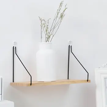 

Geometric Shape Wooden Wall Shelf Wall Mounted Storage Rack Organization For Bedroom Kitchen Home Decor Kid Room Decoration