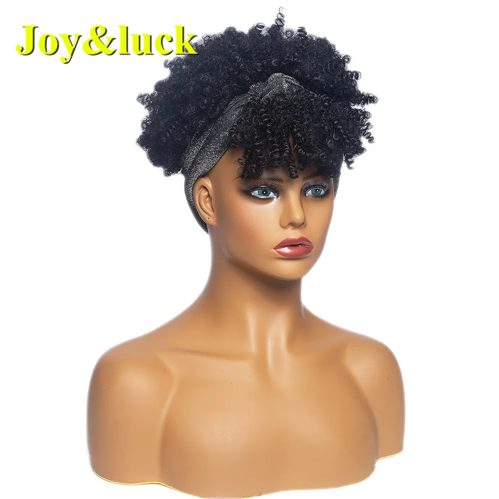 Пушистый тюрбан Joy & luck парик с запахом соединенной повязкой на голову