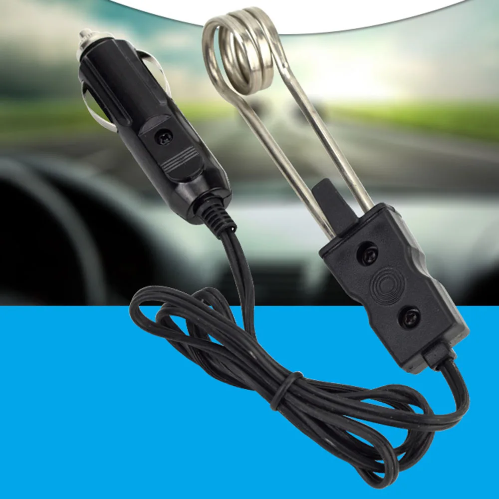 

12V/24V Portable Electric Car Immersion Water Heater Mini Boiler Hot Water Coffee Immersion Travel Picnic Use TOOL