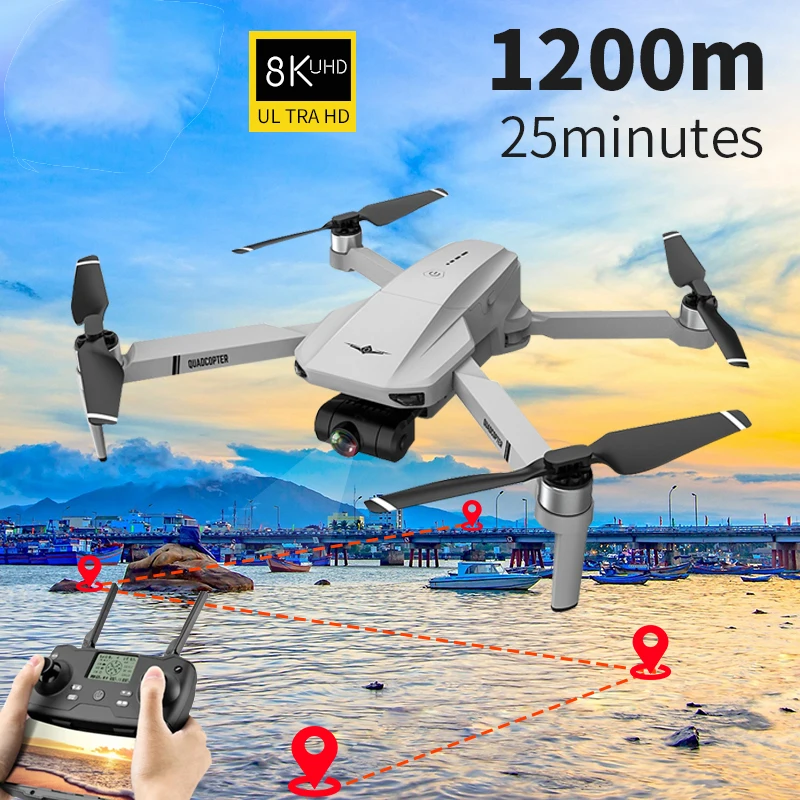 2021 Новый KF102 Дрон 8k HD камера 2-осевой шарнир профессиональный анти-встряхивание
