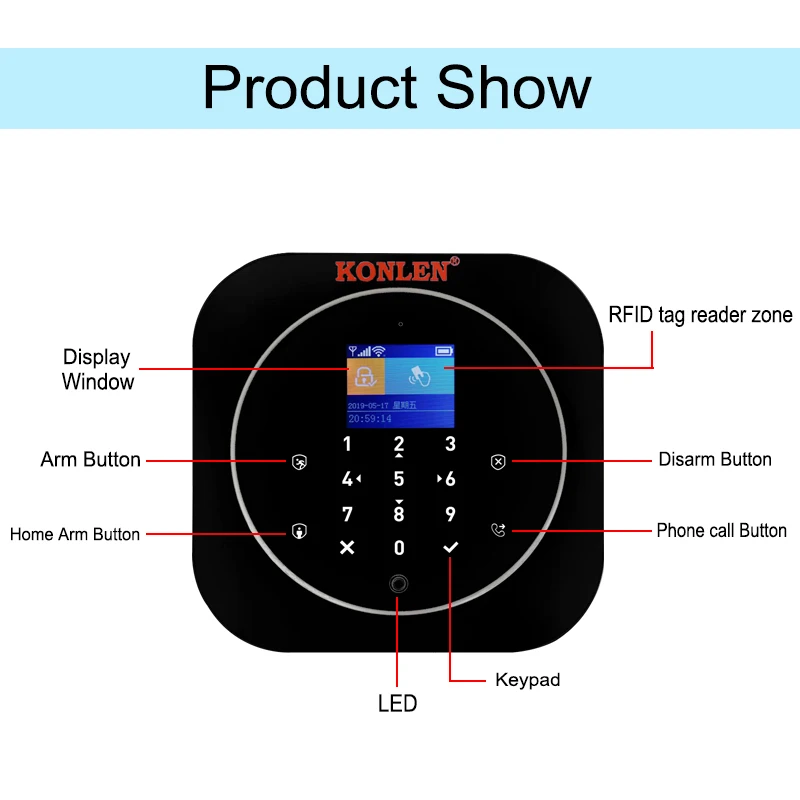 Wifi Tuya Smart GSM домашняя сигнализация комплект беспроводной домашней безопасности с ip-камерой оповещение о взломе приложение управление Google Home Alexa