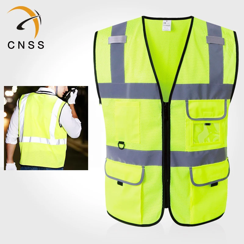 

Reflective Safety Vest Security Waistcoat Jacket Outdoor Motorbike Riding Night Running