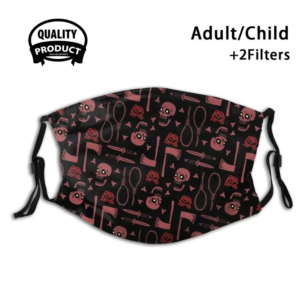 True Crime Reusable Mouth Mask Filter Cool Funny Masks Murderino Ssdgm Serial Killers Wine And | Аксессуары для одежды