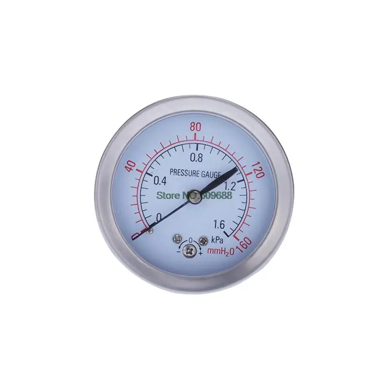 YE 60Z Axial Diaphragm Pressure Gauge 06KPA Film Box Pressure Gauge