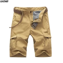 Летние мужские повседневные шорты Карго, свободные шорты для пробежек, пробежек, тренировок, занятий спортом, много карманов, тренировки, пляжные шорты
