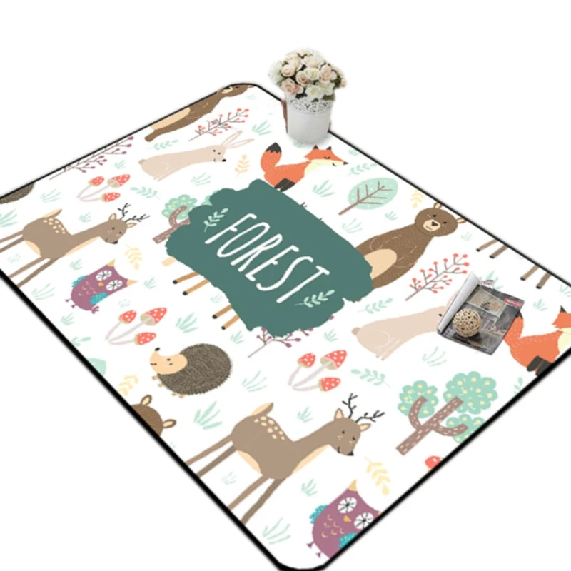 Children Carpet Nordic Style Kids Area Rugs for Living Room Children's Room Play Crawling Floor Mat Christmas Rugs