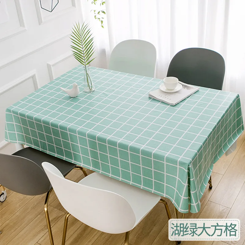 PVC Tablecloths disposable waterproof oil-proof printed tablecloths checkered | Дом и сад
