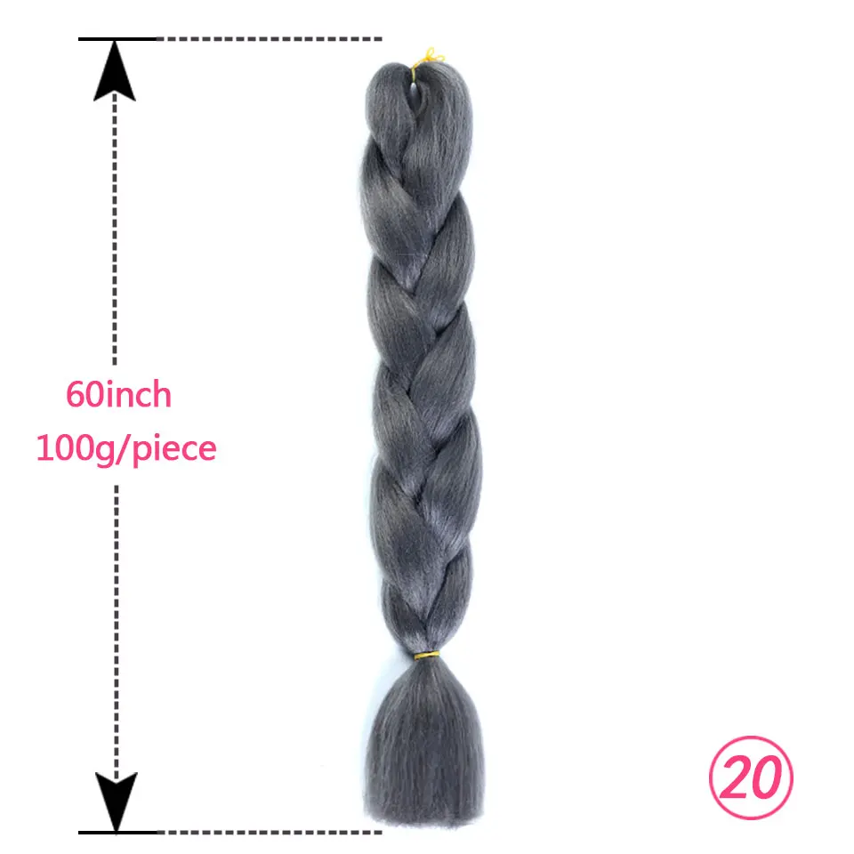 AOSI огромные косички длинные Омбре цвета синтетические косички волос 2" 100 г крючком термостойкие розовые синие волосы для наращивания в африканском стиле - Цвет: T1B/бордовый