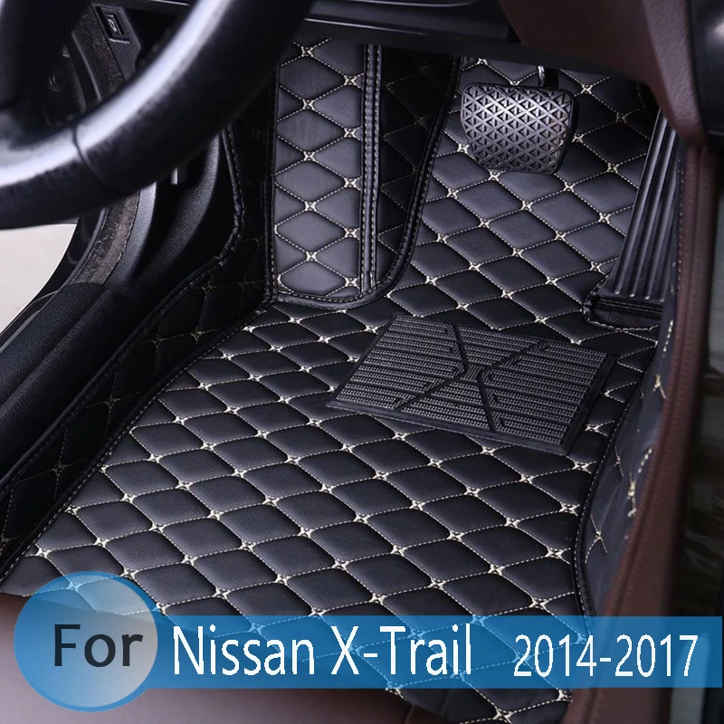 Floor mat car floor mats floor mats floor rugs Car Floor Mats For Nissan X-Trail Rogue T32 2014 2015 xtrail Leather Car Floor Mats Carpets Auto Interior