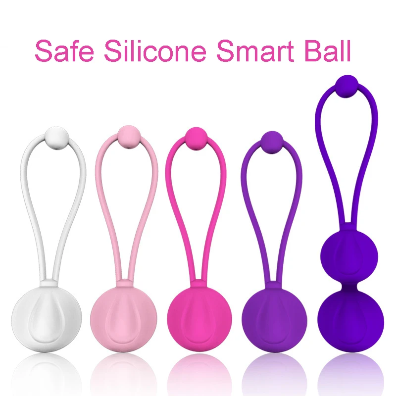 Safe Silicone Smart Ball Kegel Ben Wa Vagina Tighten Exercise Machine Vaginal Geisha Sex Toys for Women | Красота и здоровье