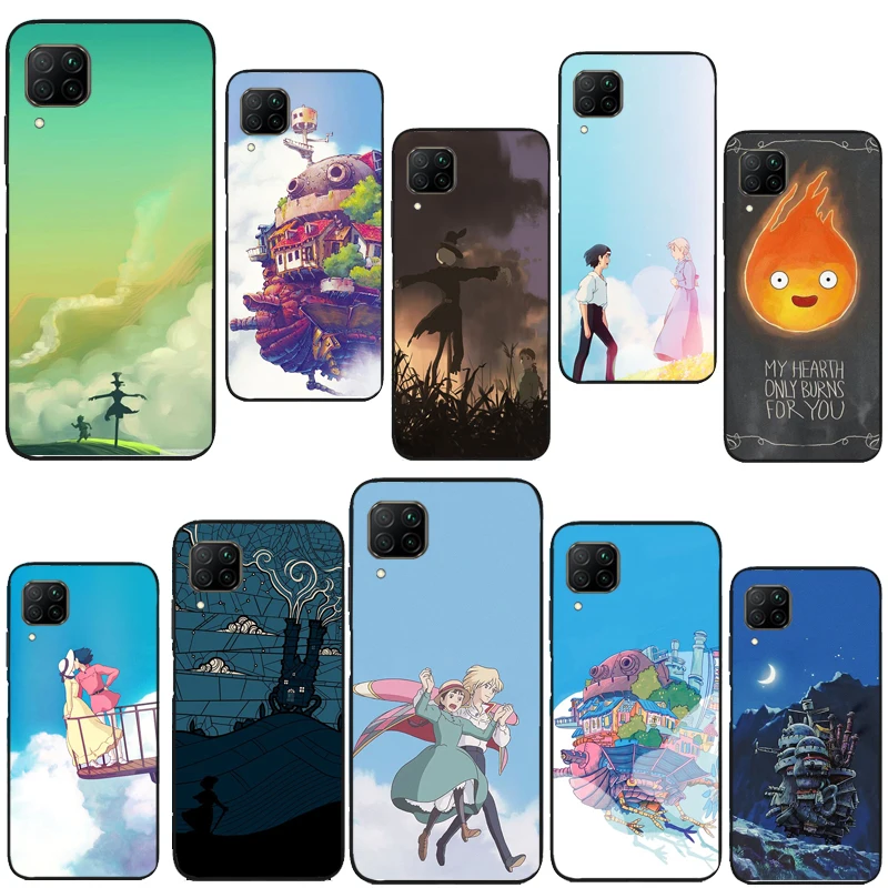 Чехол-накладка с аниме хоющий движущийся замок для Huawei P30 P40 P20 Lite Mate 20 P Smart 2019 Nova 5T
