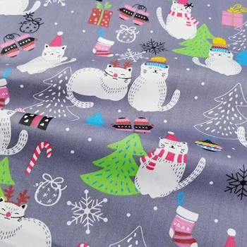 

Christmas Decoration 100% Cotton Twill Fabric Cotton Patchwork Cloth ,DIY Sewing Quilting Fat Quarters Material For Baby&Child