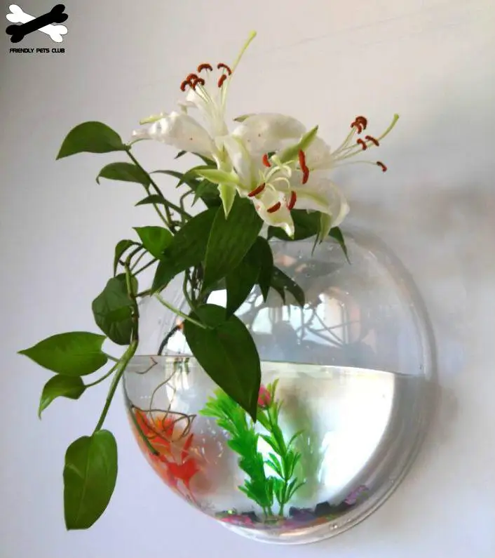 Mount Fish Tank Wall-Hanging Fish Bowl Decoration Planter Pet Supplies Acrylic Aquarium fish aquarium