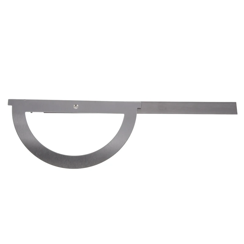 

Gray Stainless Steel Rotating 180 Degree Mesurement Protractor Metric 15cm Ruler