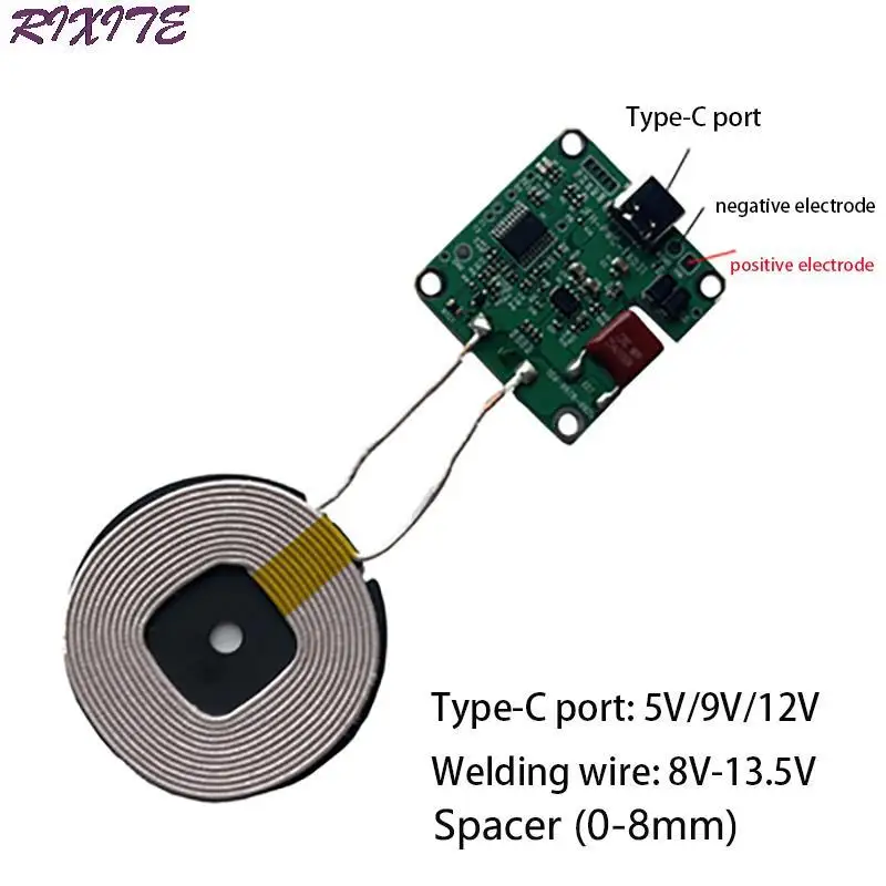 20W High Power 5V 12V Fast Charging Wireless Charger Transmitter Module Type-c USB + Coil Qi Universal FOR CAR PHONE Battery | Электроника