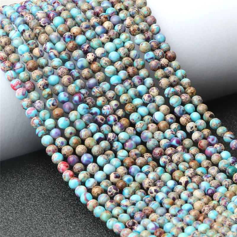 

Fashion Natural 4mm Purple Imperial Stone Emperor Jaspers For DIY Jewelry Making Bracelets Necklace Beads Accessories Lover Gift
