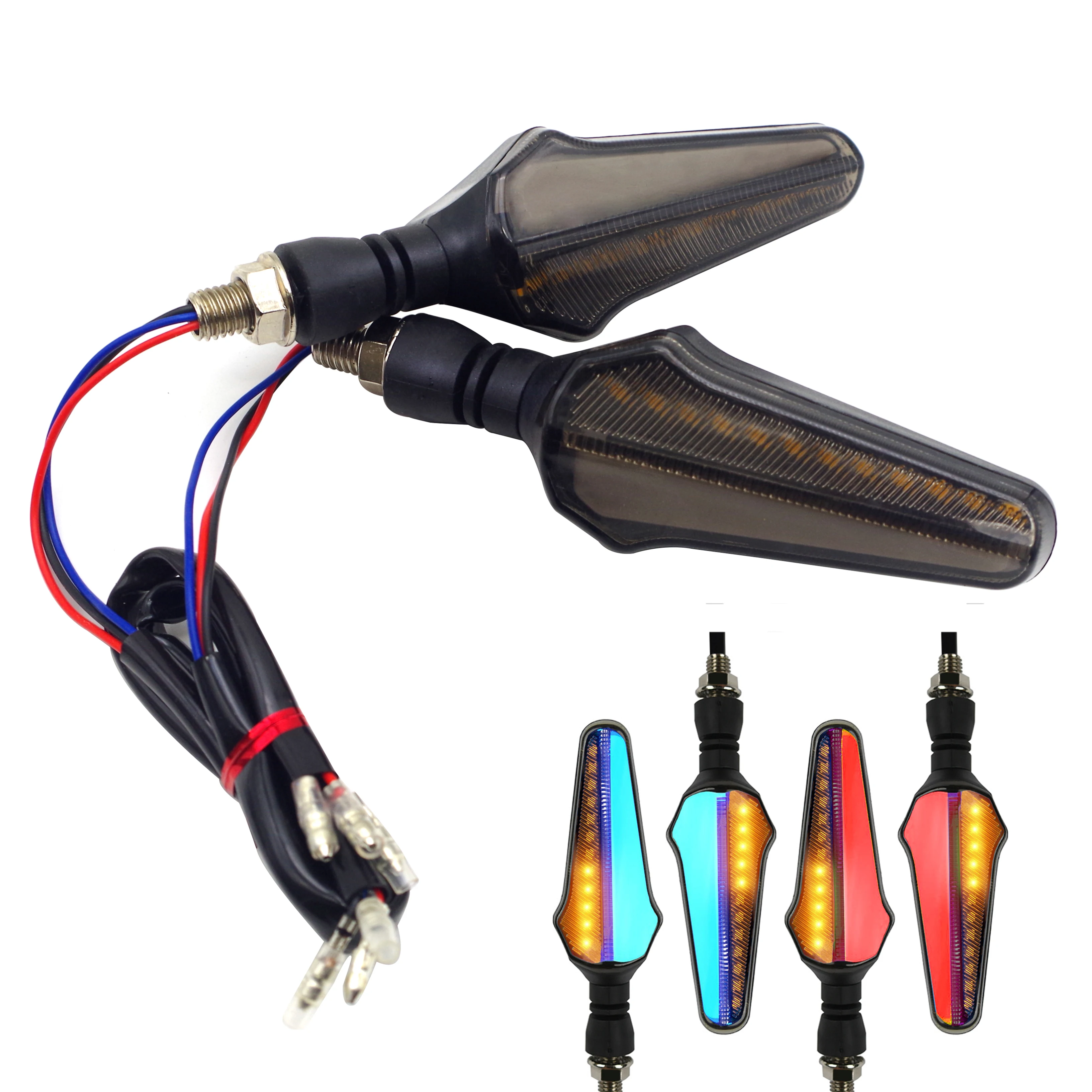 

Universal Motorcycle Turn Signal Lights led Blinker Bulb Amber Flasher Light FOR suzuki hayabusa ducati monster s4r ybr gsf 1200