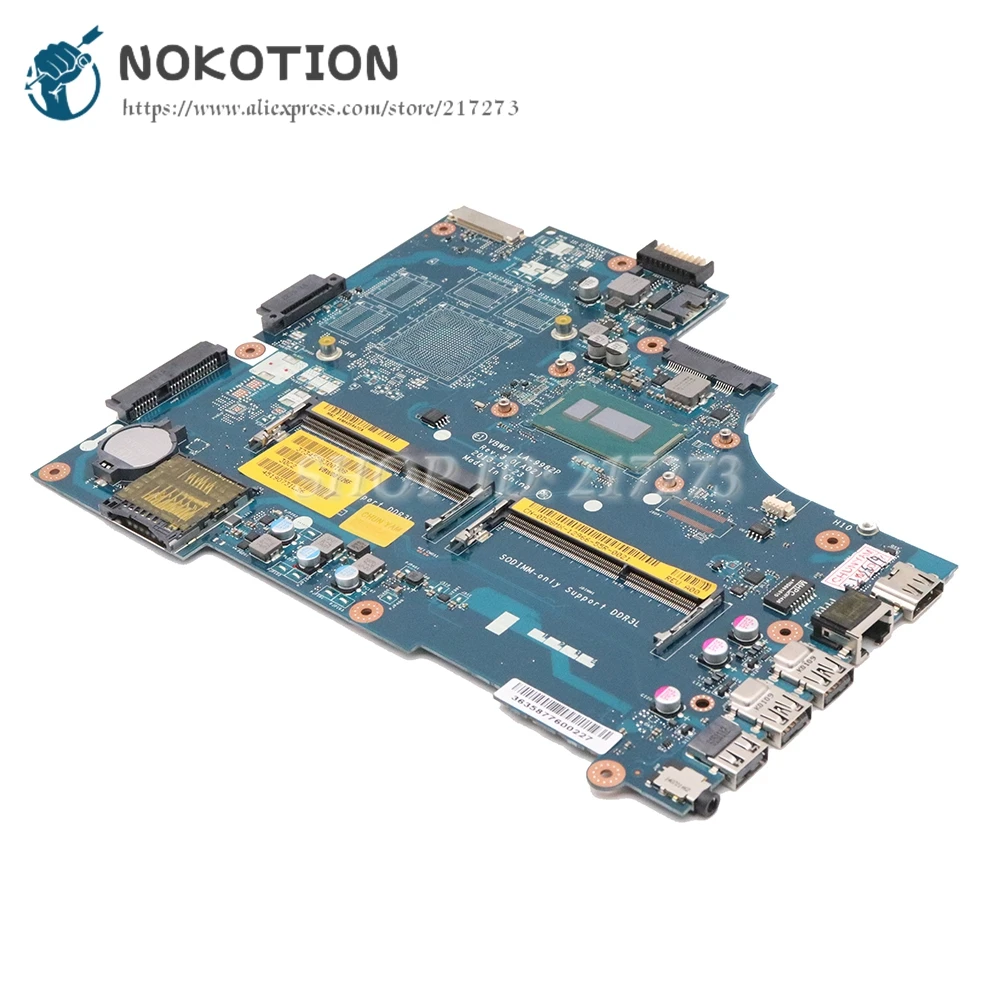 NOKOTION CN-0D28MX 0D28MX VBW01 LA-9982P материнская плата для ноутбука Dell Inspiron 15R 5537 3537 Материнская плата ноутбука 2955U Процессор DDR3