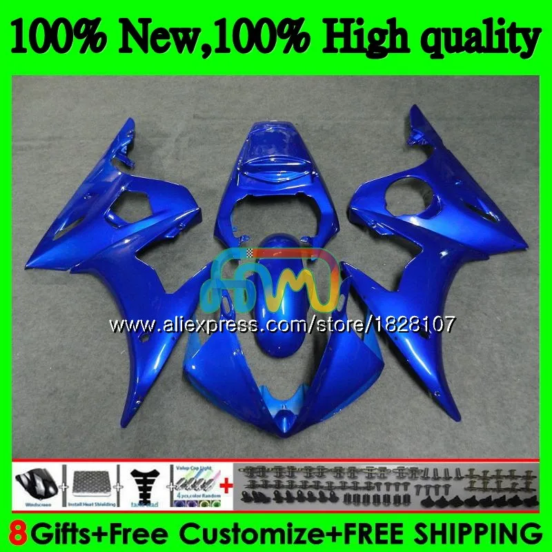 Корпус для YAMAHA YZF R6 S R6S 06-09 YZFR6S все синие продажи 06 07 08 09 52BS.67 YZF600 YZF-600 YZF-R6S 2006 2007 2008 2009
