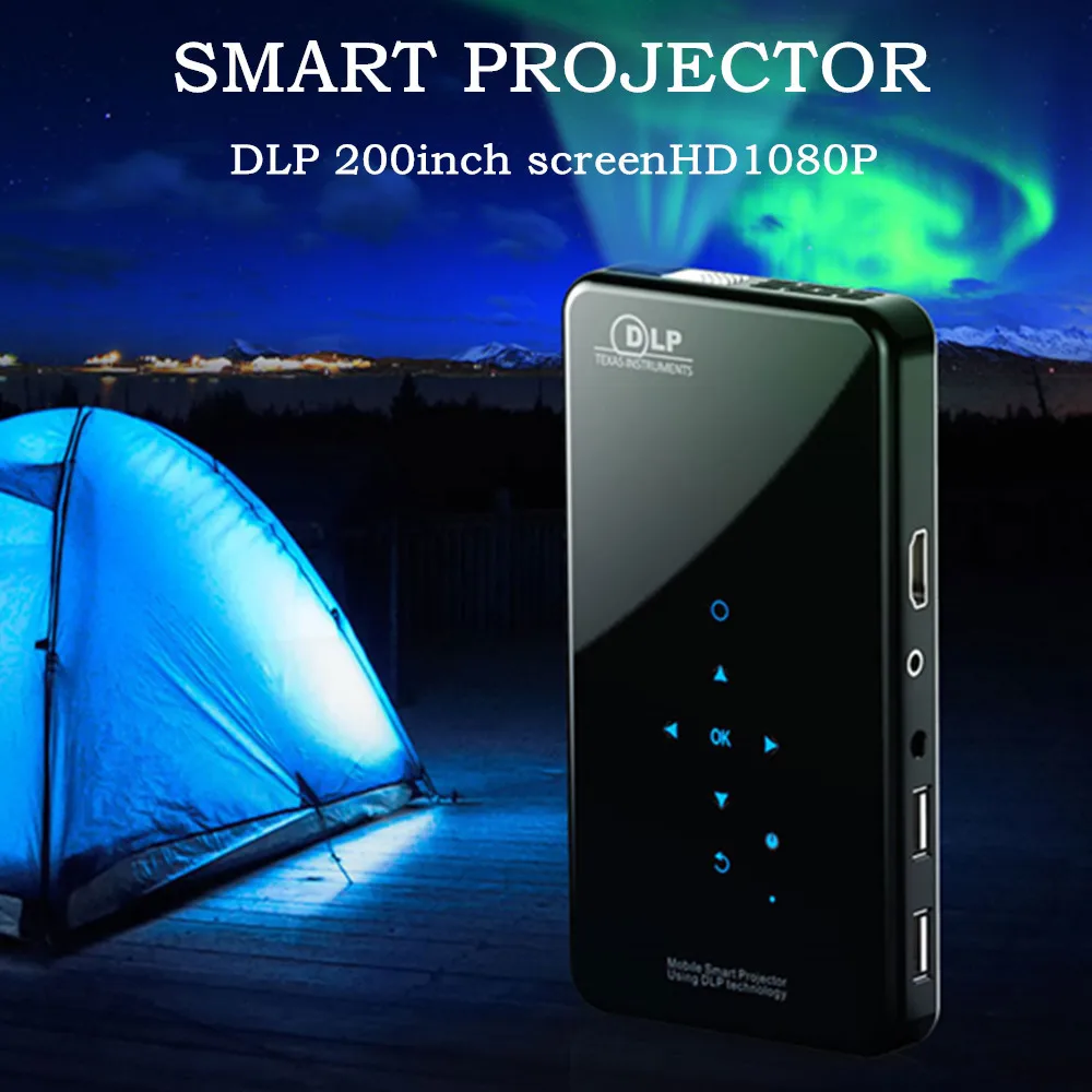 

New Products X2 Mini Projector DLP High-definition Portable Android Mobile Phone Projection Household miniprojector