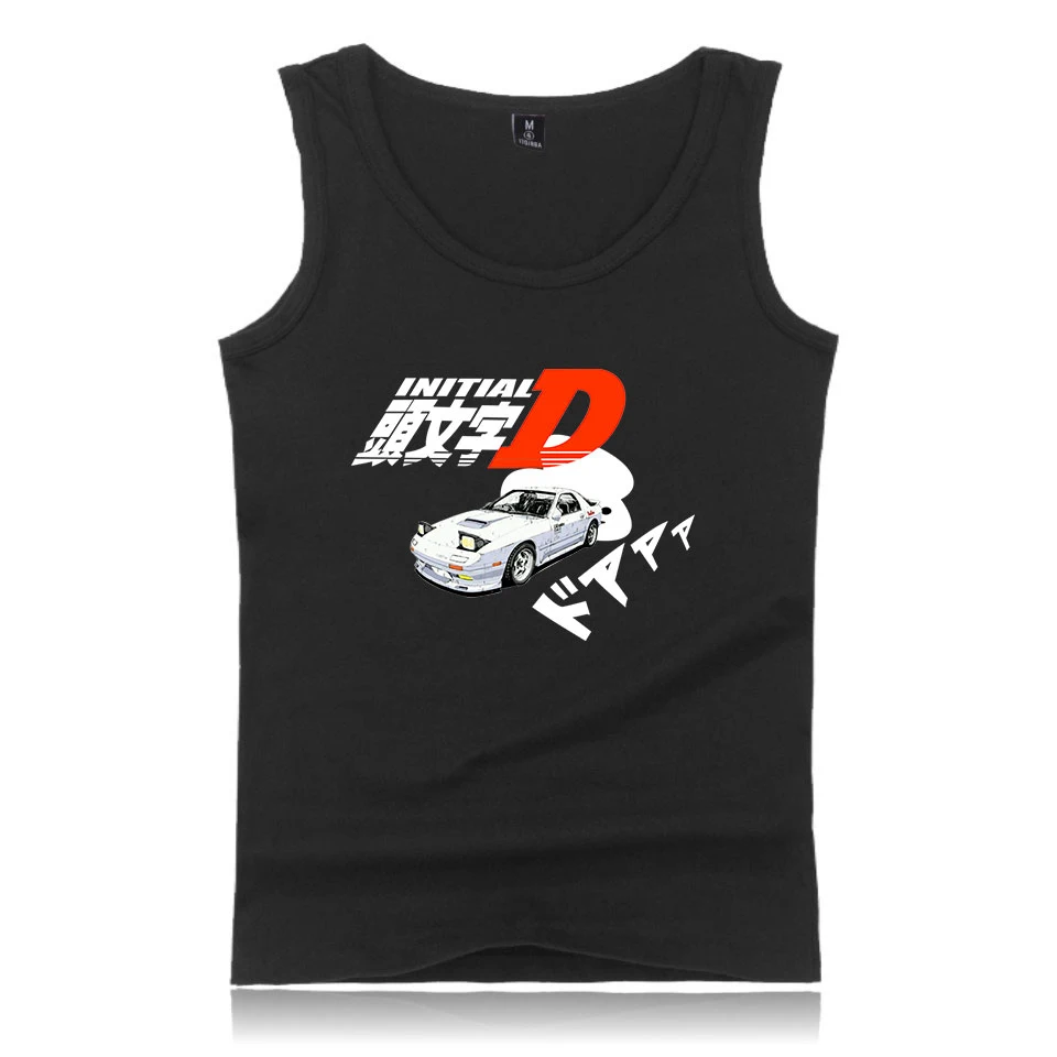 

inlitial Europeandthe United States hiphop Tank Tops motorcycle printing vest male summerloose sports streettide men's Tank Tops