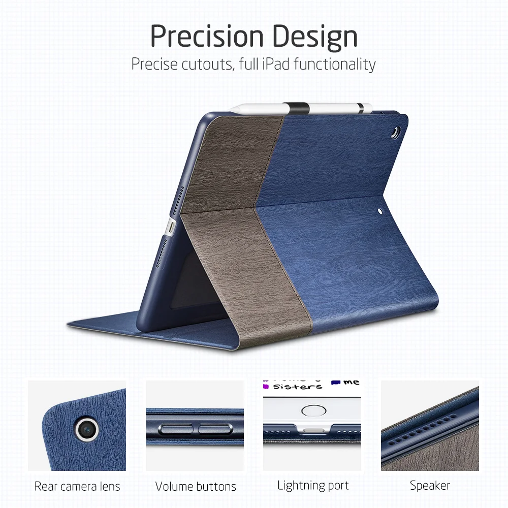 Comprar ESR caso iPad mini 5 2019 de la tela de Oxford de cuero de la PU inteligente cubierta de libro de Auto dormir despertar soporte caso de Folio para iPad mini 5 7,9\