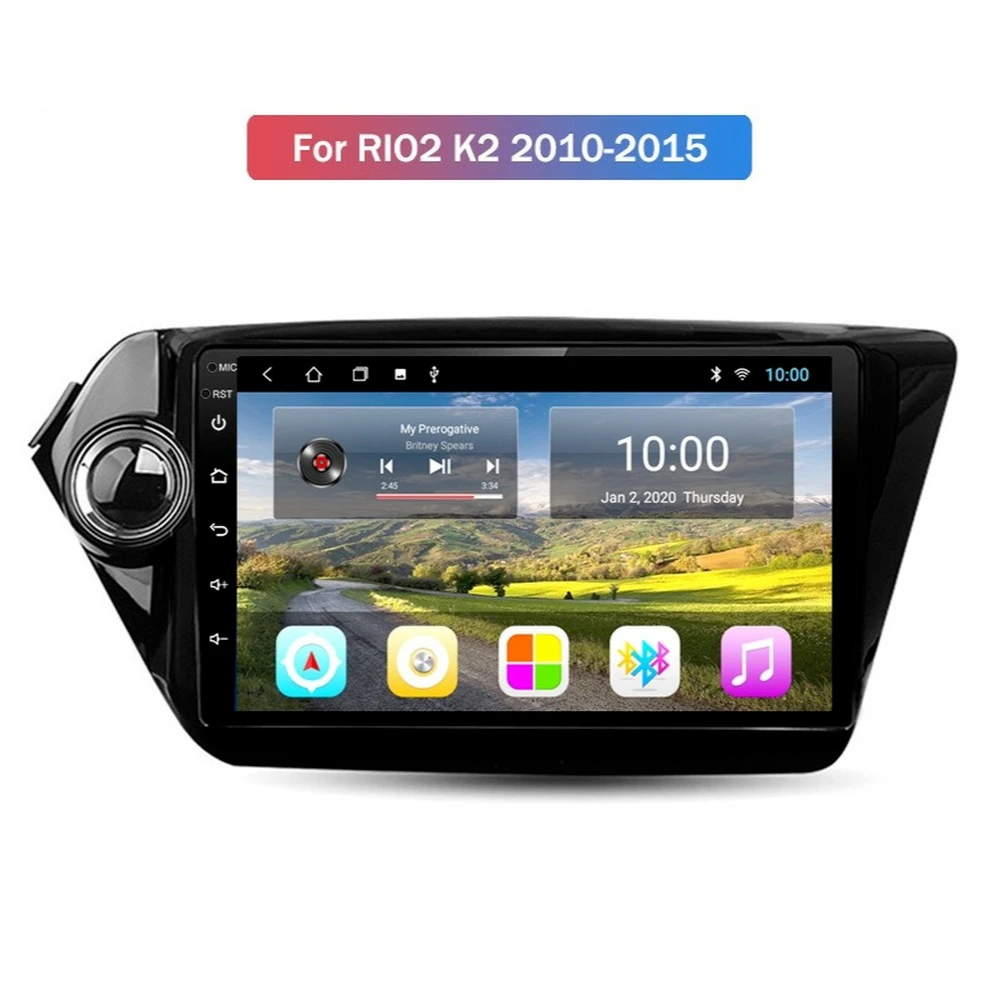 Автомобильный радиоплеер для KIA RIO2 K2 2010-2015 4 Гб + 64 ГБ Android 10 0 GPS-навигатор с Wi-Fi 4G AHD DSP