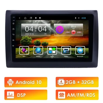 

For Fiat Stilo 2010 Head Unit 9 Inch 2 Din Android 10 AM/FM RDS DSP Car Multimedia Player Navigation GPS Autoradio Stereo