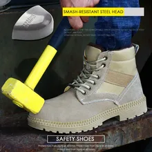 36-46 Мужская защитная обувь анти-разбивание пустыни выживания стальной носок рабочие безопасные военные сапоги#1905