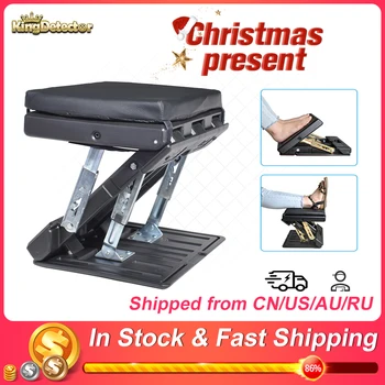 

Height Adjustable Footrest with Removable Soft Foot Rest Pad Max-Load 120Lbs with Massaging Beads for Car Under Desk Home