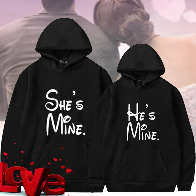 HE' IS MINE SHE IS MINE пара толстовки Chritsmas для женщин мужчин влюбленных Толстовка влюбленных пар