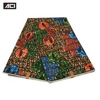 

ACI Fashion Polyester African Ankara Fabric 6 Yards/Piece African Wax Prints Ankara Fabric Nigeria Wax Batik Fabric For Sewing