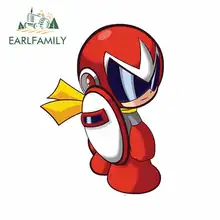EARLFAMILY 13cm x 13cm for Cartoon Proto Man Anime Funny Car Stickers Waterproof Vinyl JDM Bumper Trunk Truck Graphics Decal