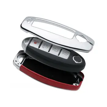 Custodia portachiavi in lega di zinco per Infiniti per Nissan Qashqai J11 Juke x-trail pulsanti Flip Shell portachiavi accessorio remoto 2 Custodia portachiavi in lega di zinco per Infiniti per Nissan Qashqai J11 Juke x-trail pulsanti Flip Shell portachiavi accessorio remoto - Custodia portachiavi in lega di zinco per Infiniti per Nissan Qashqai J11 Juke x trail