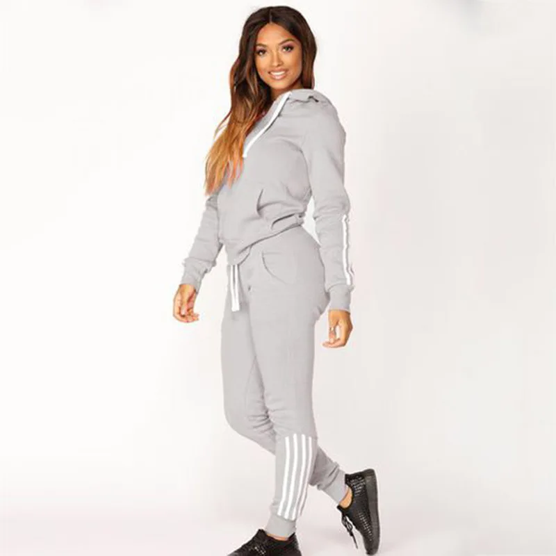 co ord sets Two Piece Set Tracksuit Women Spring Winter Clothes Hoodie Pants Sets Zipper Hooded Sweatshirt Trousers Suit Chandal Mujer lounge wear sets