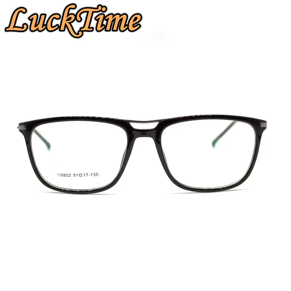 

LuckTime Casual Vintage Glasses Frame Men Women Unisex Fashion Myopia Glasses Frame Lucky Time Prescription Eyeglass frames #802