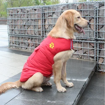 

Waterproof Warm Pet Clothes for Large Dogs Winter Big Dog Jackets Padded Fleece Pet Coat Safety Reflective Design Dog Clothing